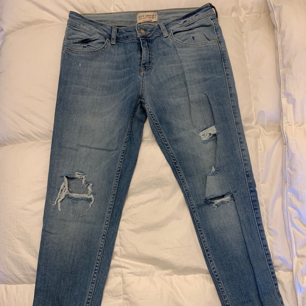 Zara ripped jeans